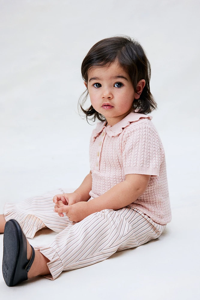 Cable-Knit Cotton Top