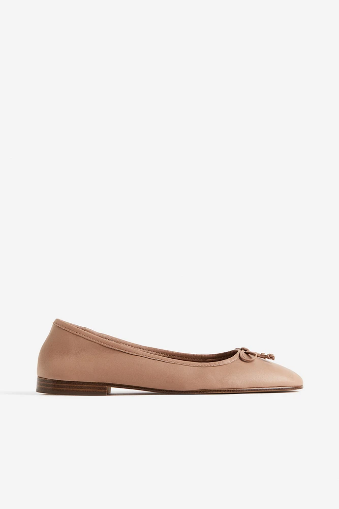 Leather Ballet Flats