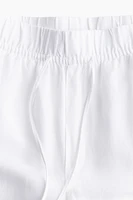 Linen-blend Tapered Pants