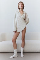 Cable-knit Sweater