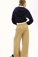 Wide-cut Pull-on Pants