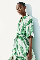 Tie-belt Shirt Dress
