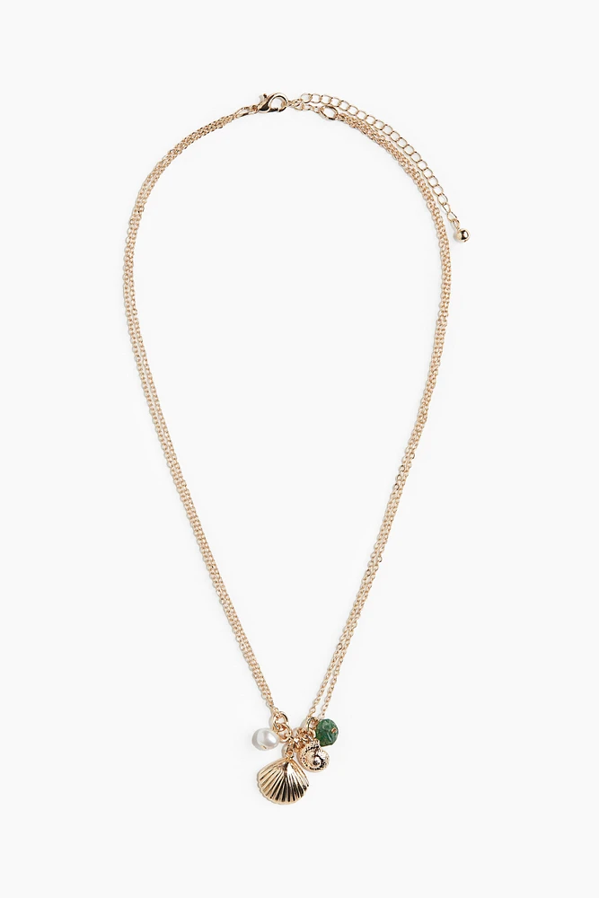 Double-Strand Pendant Necklace