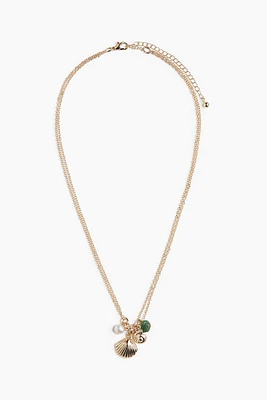 Double-Strand Pendant Necklace