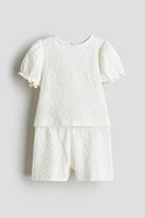 2-Piece Jacquard-Jersey Set