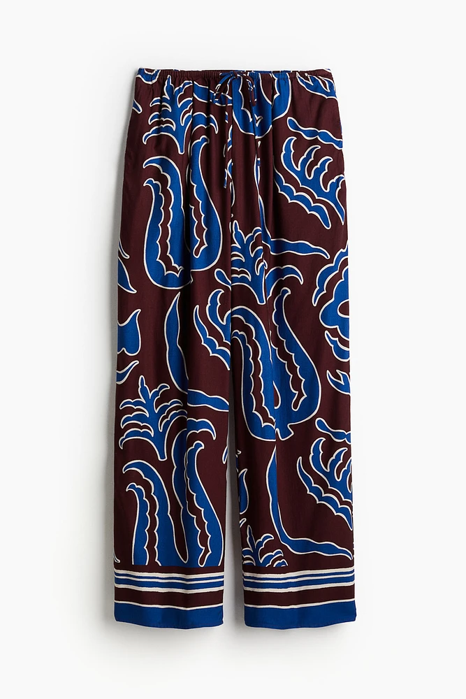 Patterned Twill Pants