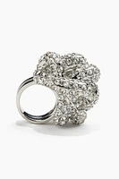 Rhinestone-Chain Cluster Ring