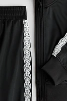 Lace-Detail Tracksuit