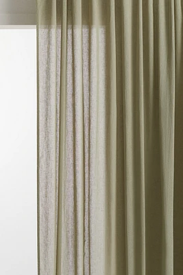 1-pack Wide Linen-Blend Curtain Panel