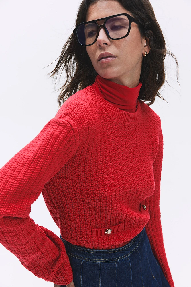 Moss-Knit Sweater