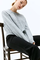 Short Fine-Knit Sweater