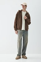Loose Fit Hooded Jacket