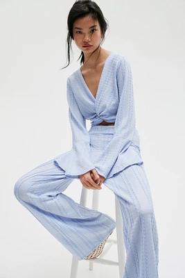 Lace Jersey Pants