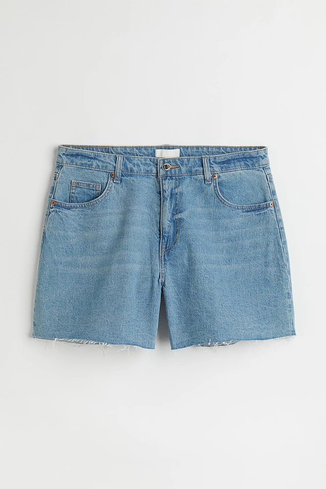 H&M+ High Waist Denim Shorts