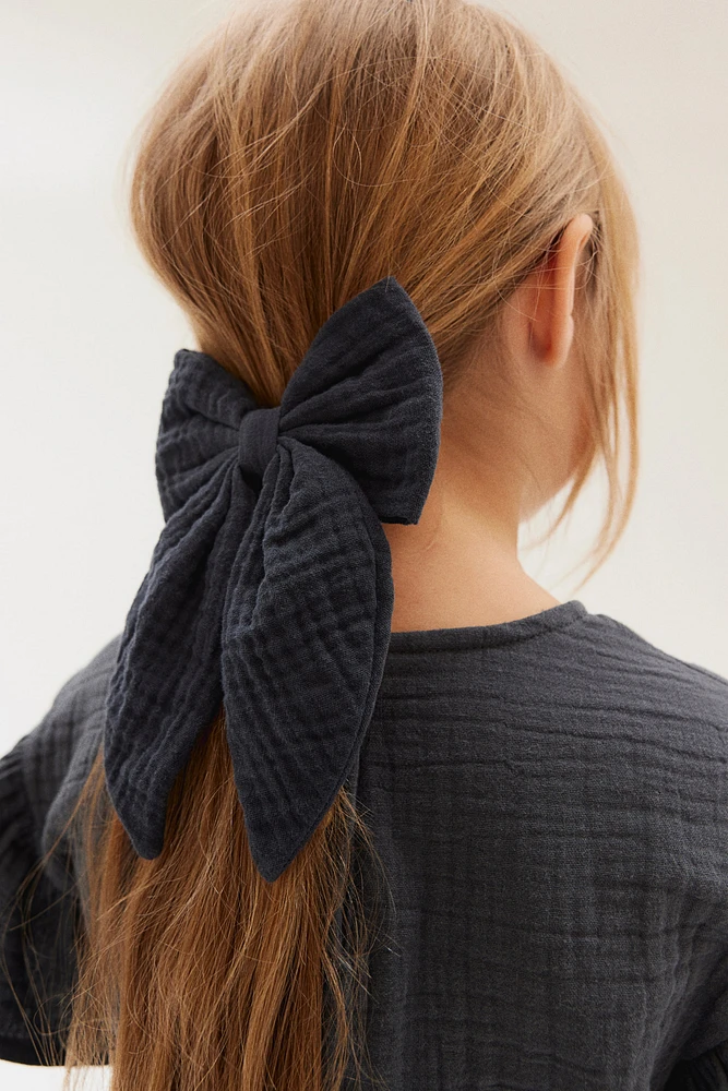 Cotton Muslin Hair Bow