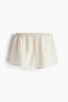 Linen Drawstring Shorts