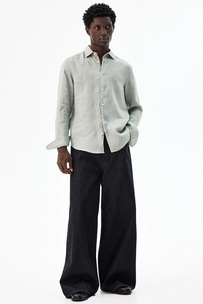 Slim Fit Linen Shirt