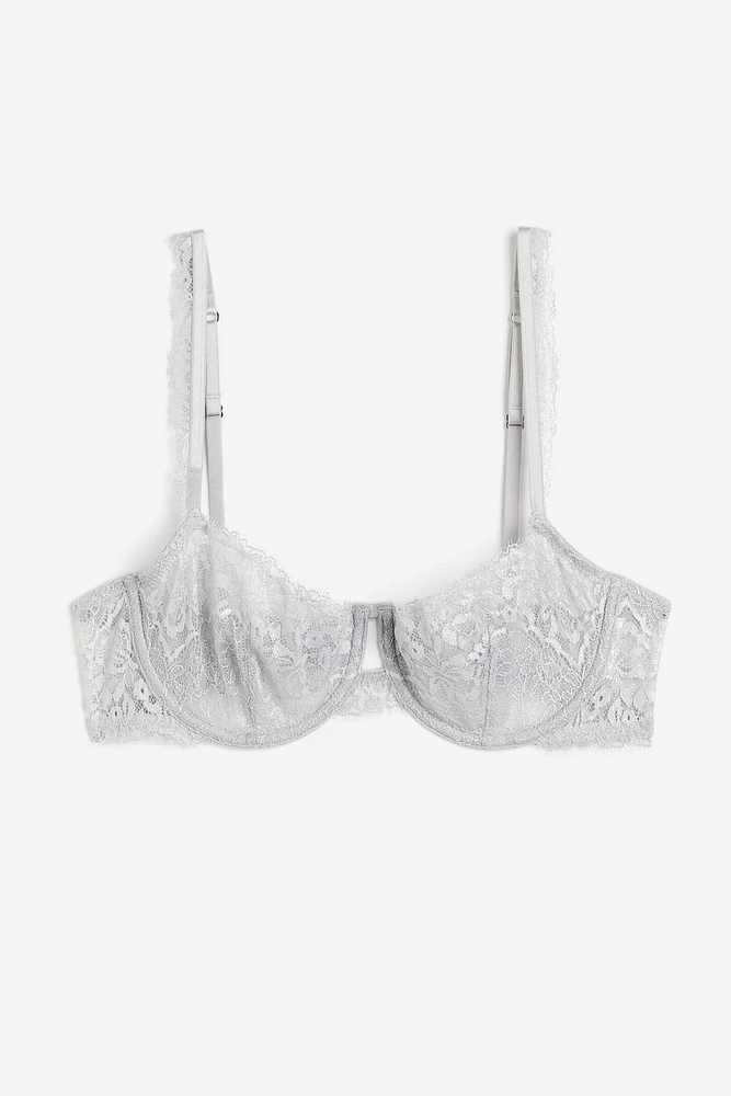 Soutien-gorge balconnet non rembourré en dentelle