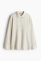 Linen-Blend Shirt