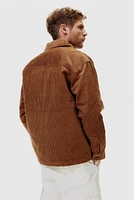 Loose Fit Corduroy Shacket