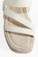 Sandales façon espadrilles