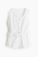 Eyelet-Embroidered Pajamas