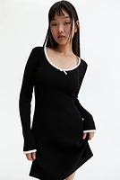 Rib-Knit Bodycon Dress