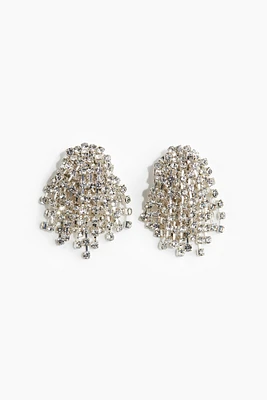 Rhinestone-Chain Earrings