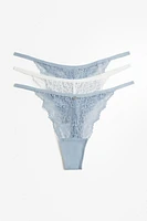 3-pack Lace Thong Briefs