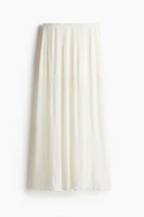 Plissé Maxi Skirt