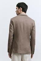 Slim-Fit Linen Jacket