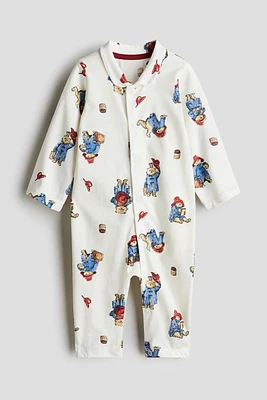 Pajama Jumpsuit with Collar