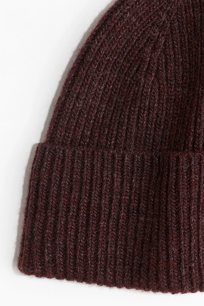 Rib-Knit Wool-Blend Hat