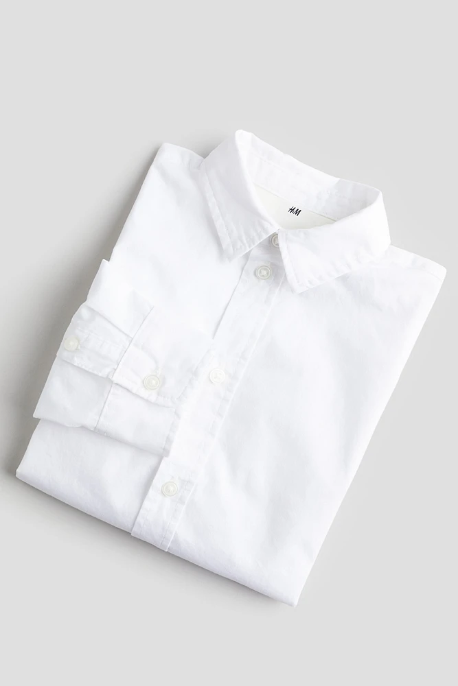 Long-sleeved Cotton Shirt