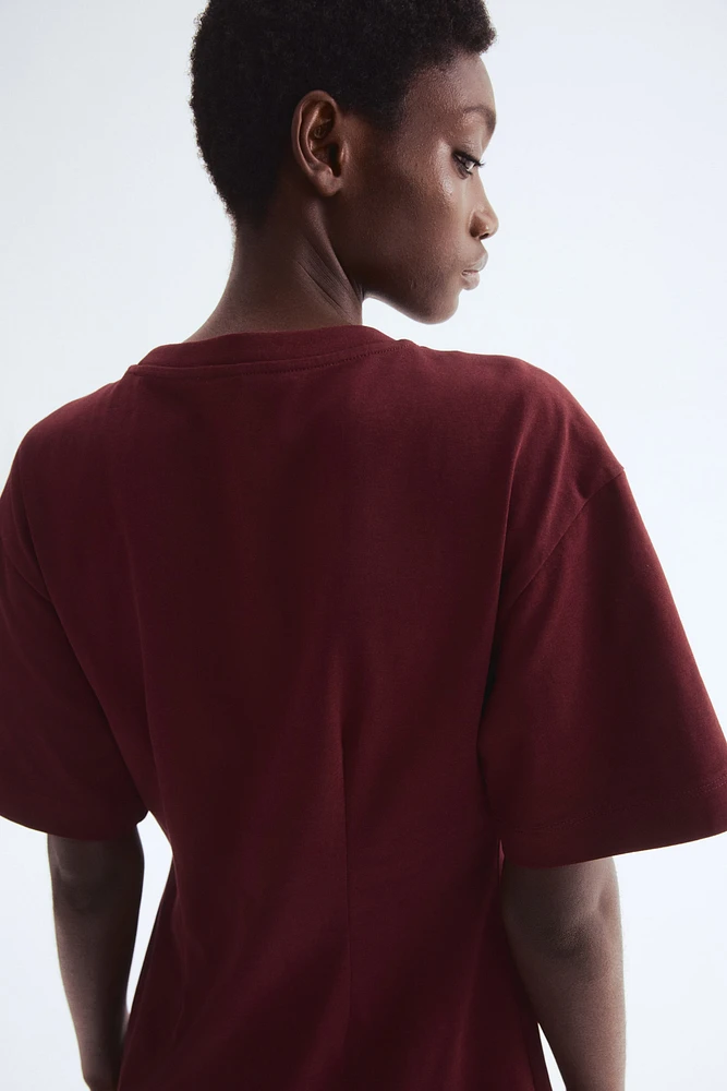 Defined-Waist T-Shirt Dress