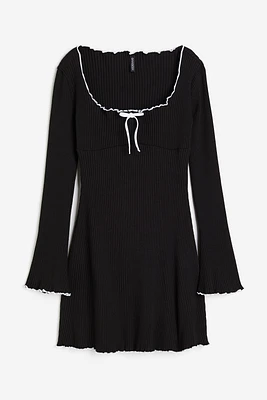 Ribbed Jersey Dress