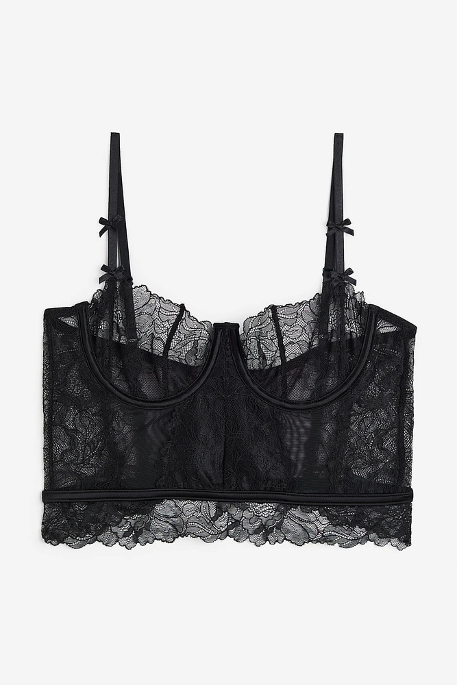 Non-padded Lace Bustier