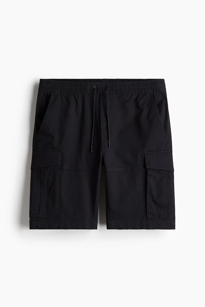 Regular Fit Twill Cargo Shorts