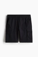 Regular Fit Twill Cargo Shorts