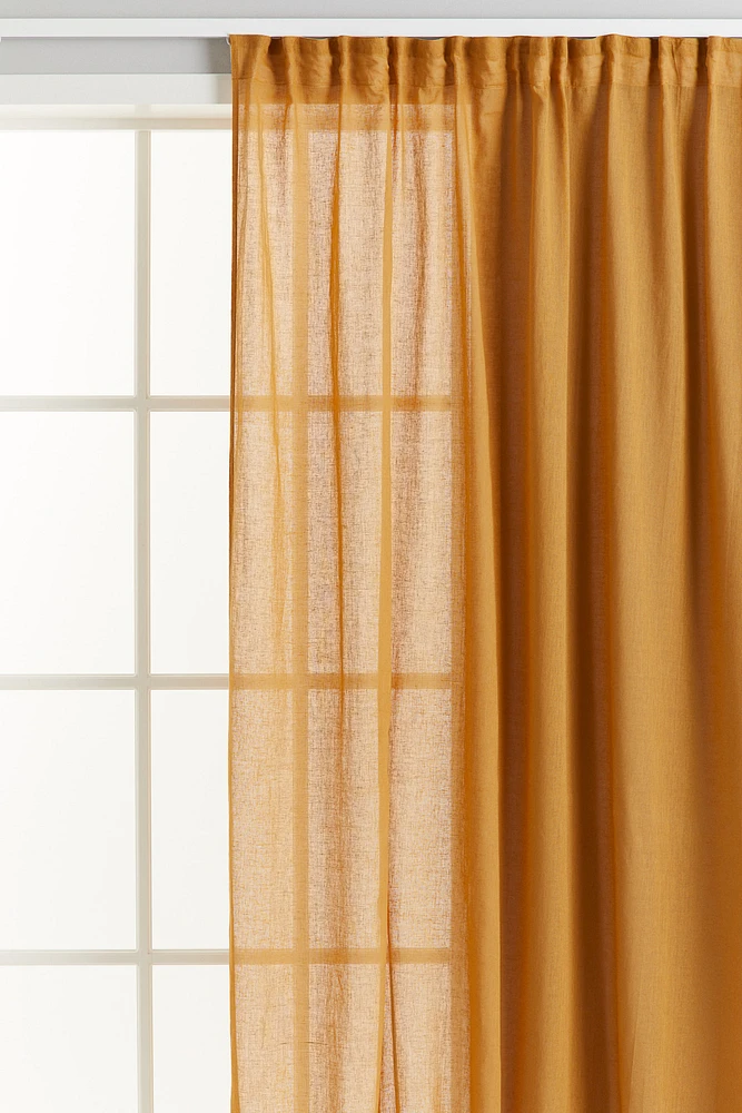 1-pack Wide Linen-blend Curtain Panel