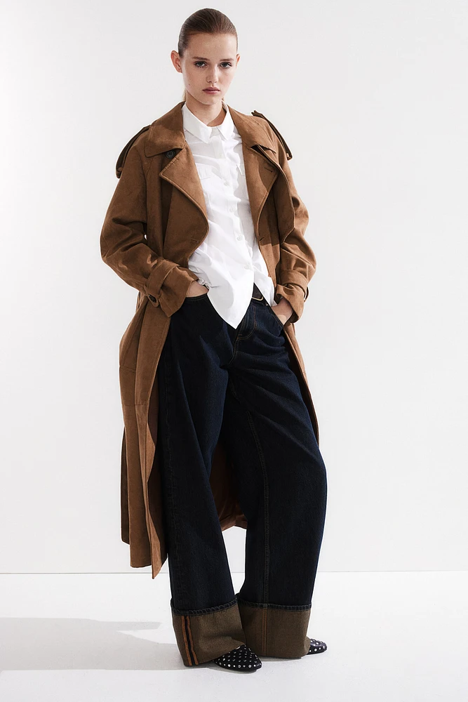 Napped Trench Coat