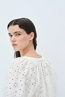 MAMA Before & After Eyelet-Embroidered Blouse