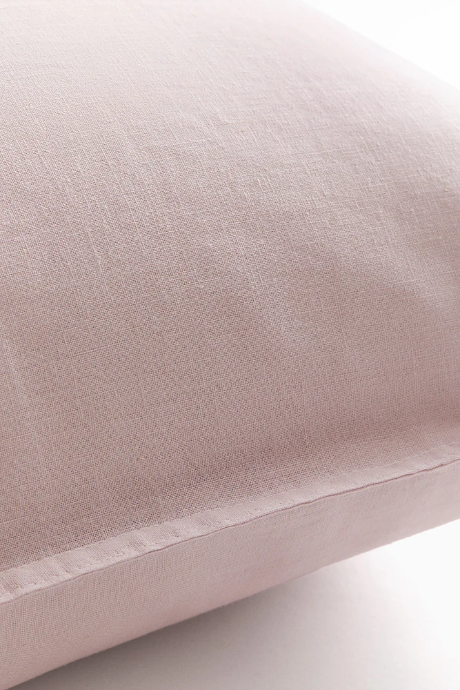 Washed Linen-blend Pillowcase
