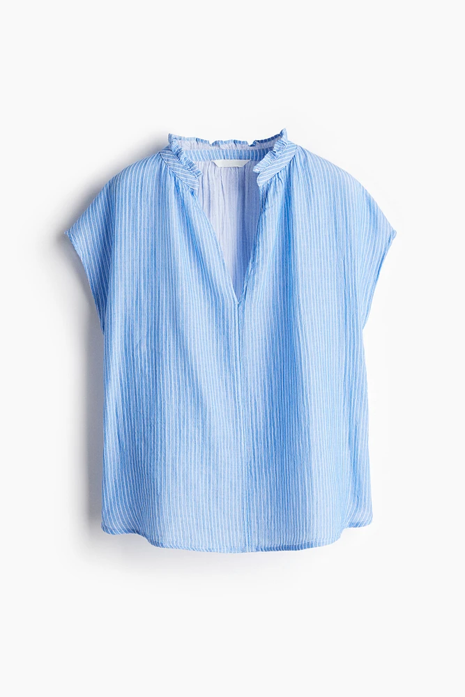 Blouse en mousseline de coton