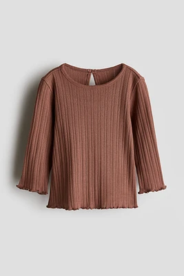 Ribbed Jersey Top