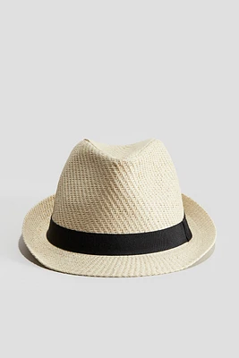 Fedora-style Straw Hat