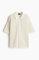 Regular Fit Pointelle-Knit Shirt