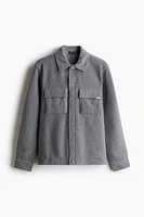 Regular Fit Teddy Fleece Overshirt