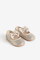 Appliquéd Ballet Flats