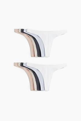 Lot de 10 culottes Thong en coton